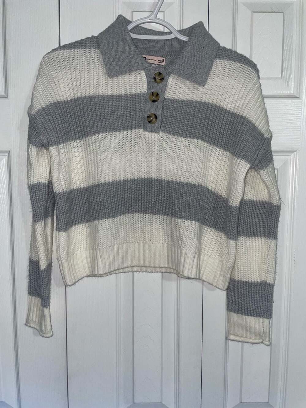 SO Cropped Polo Sweater